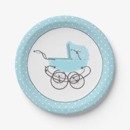 Plato De Papel Placa de papel bonita de Baby Shower del