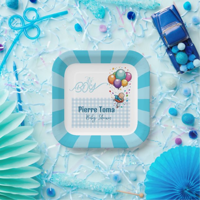 Plato De Papel Placa de papel BOY (Fiesta)