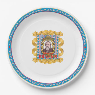Plato De Papel Placa de papel Brahms