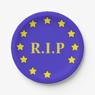 Plato De Papel Placa de papel Brexit-Inspirada