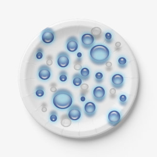 Plato De Papel Placa de papel - Burbujas