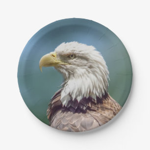 Plato De Papel Placa de papel calva de Eagle