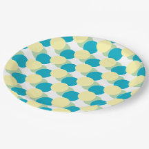 Placa de papel - Círculos pasteles que sobrevuelan