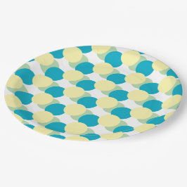 Plato De Papel Placa de papel - Círculos pasteles que sobrevuelan