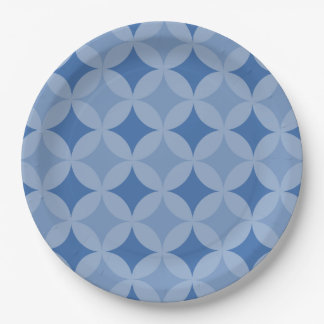 Plato De Papel Placa de papel - Círculos y diamantes