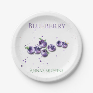 Plato De Papel Placa de papel color azul