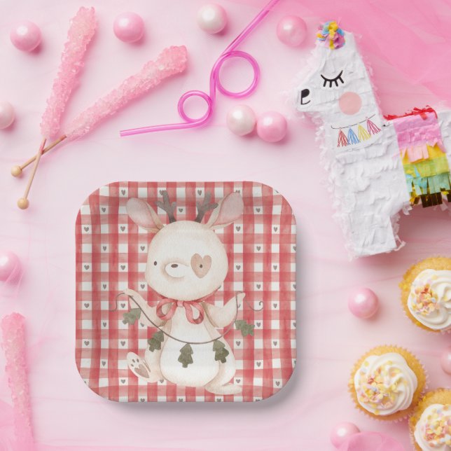 Plato De Papel Placa de papel con carácter Navidad (Fiesta)