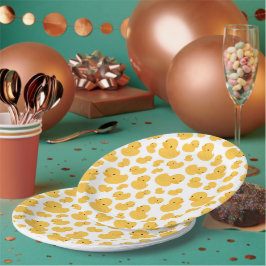 Plato De Papel Placa de papel con estampado de bolas de bolas de