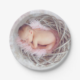 Plato De Papel Placa de papel con tema para el bebé