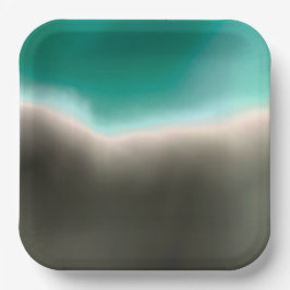 Plato De Papel Placa de papel costera