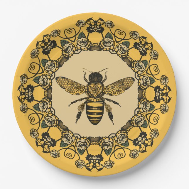 Plato De Papel Placa de papel de abeja de Victoria (Anverso)