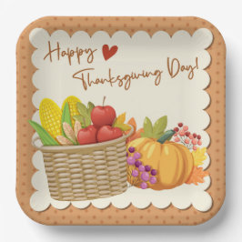 Plato De Papel Placa de papel de Acción de Gracias