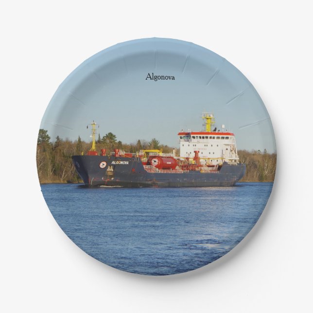 Plato De Papel Placa de papel de Algonova (Anverso)