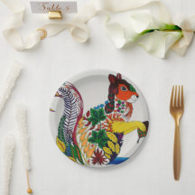 Placa de papel de ardilla