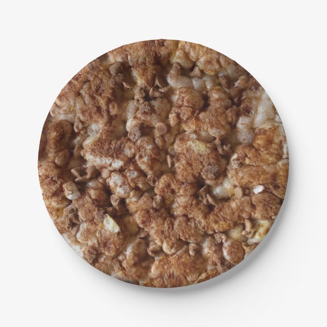 Plato De Papel placa de papel de arroz con chip de chocolate (Anverso)