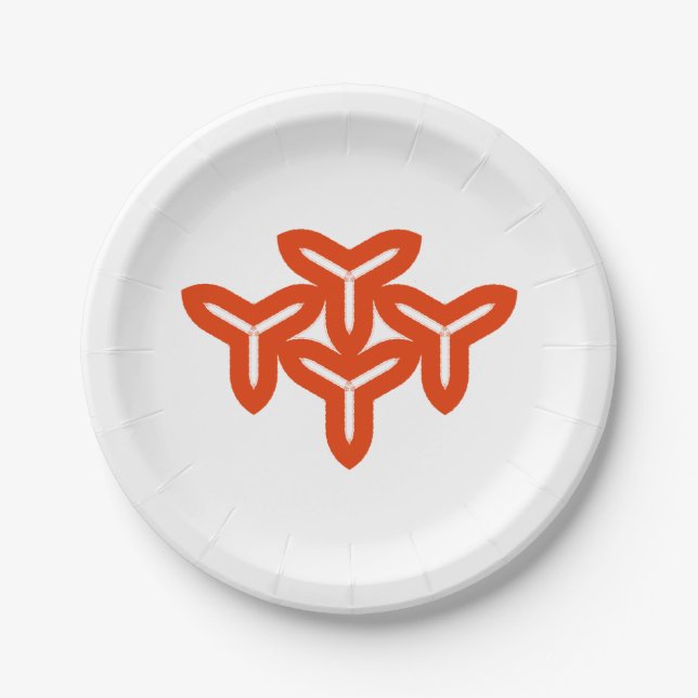 Plato De Papel Placa de papel de aspas góticas (Anverso)