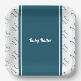 Plato De Papel Placa de papel de Baby Baller