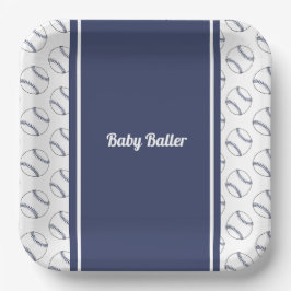 Plato De Papel Placa de papel de Baby Baller