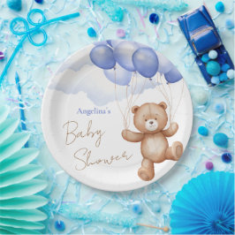Plato De Papel Placa de papel de Baby Shower