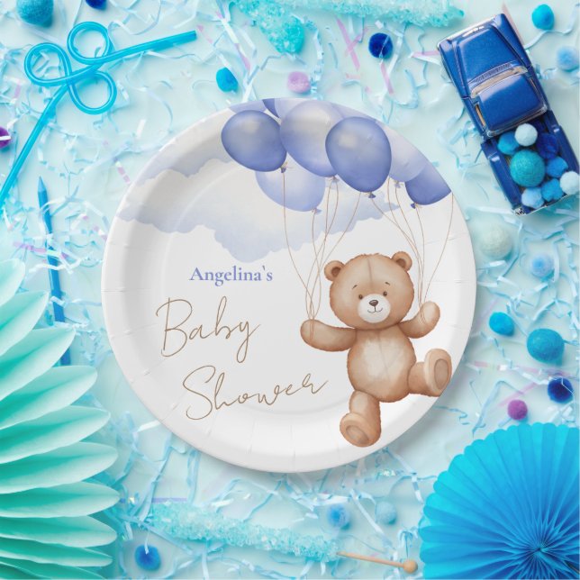 Plato De Papel Placa de papel de Baby Shower (Fiesta)