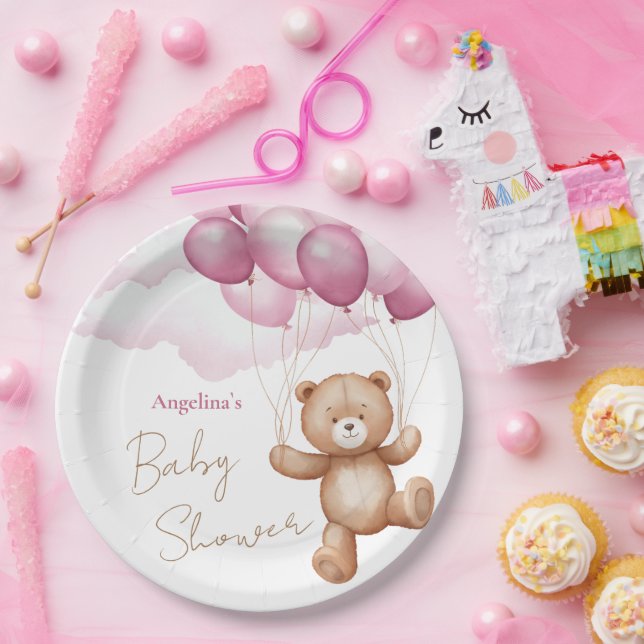 Plato De Papel Placa de papel de Baby Shower (Fiesta)