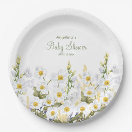 Plato De Papel Placa de papel de Baby Shower