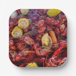 PLATO DE PAPEL PLACA DE PAPEL DE BOIL DE CRAWFISH