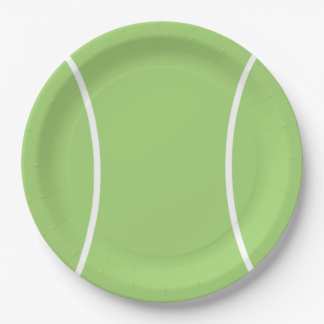 Plato De Papel Placa de papel de bolas de tenis (Anverso)