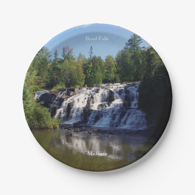 Plato De Papel Placa de papel de Bond Falls (Anverso)