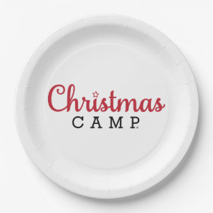 Plato De Papel Placa de papel de campamento de navidades Fiesta