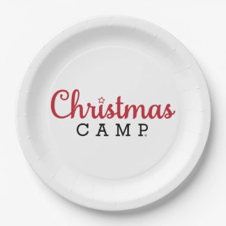 Plato De Papel Placa de papel de campamento de navidades | Fiesta