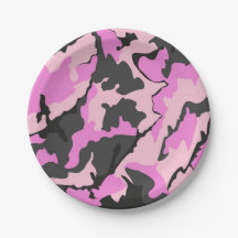 placa de papel de camuflaje rosa
