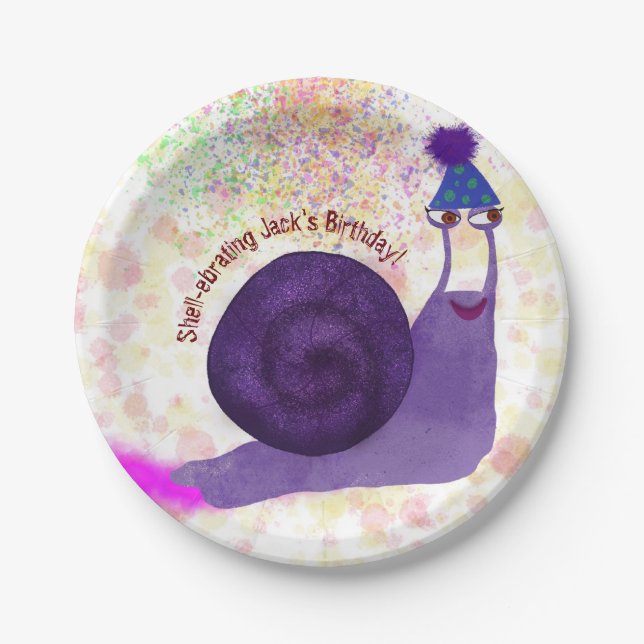 Plato De Papel Placa de papel de caracol (Anverso)