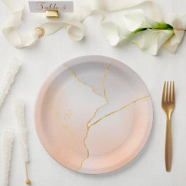 Plato De Papel Placa de papel de color de agua