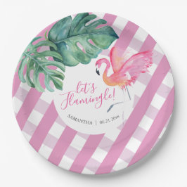 Plato De Papel Placa de papel de color de agua de Baby Shower par