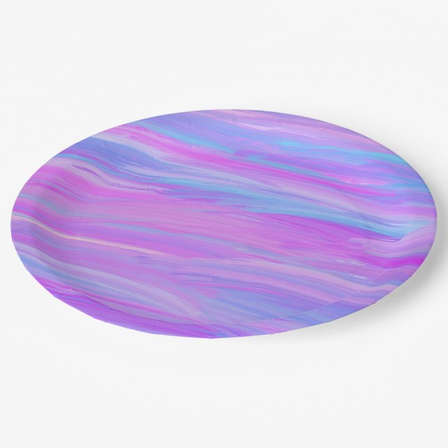 Plato De Papel Placa de papel de colores pintados (Angular)