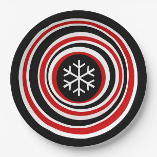 Plato De Papel Placa de papel de copo de nieve
