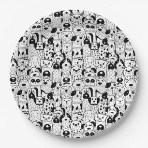 Plato De Papel Placa de papel de Cuadros