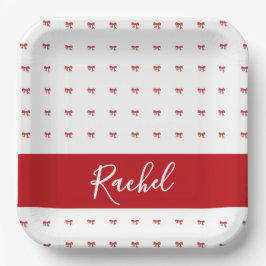 Plato De Papel Placa de papel de cumpleaños de Chica de reverenci