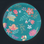 Plato De Papel Placa de papel de cumpleaños floral de Moda Boho v<br><div class="desc">Celebra ese día especial con estas encantadoras Placas Fiestas Florales Azules. Con deliciosos florales en una atrevida y vibrante paleta,  con un toque de moda boho,  estos platos son perfectos para añadir encanto a su decoración fiesta.</div>