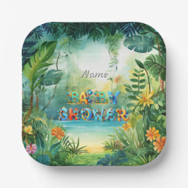 Plato De Papel Placa de papel de dinosaurios