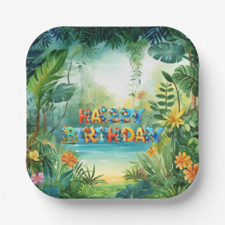 Plato De Papel Placa de papel de dinosaurios