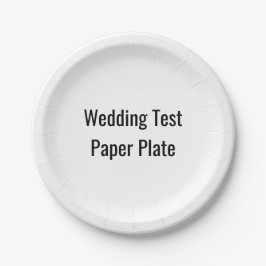 Plato De Papel placa de papel de ensayo del boda