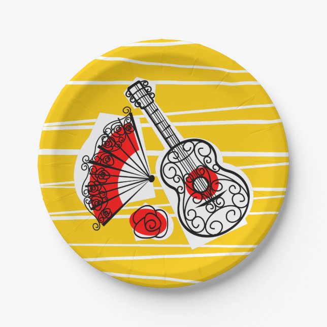 Plato De Papel Placa de papel de España Souvenirs (Anverso)