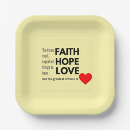 Plato De Papel Placa de papel de fe