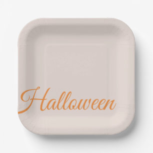 Plato De Papel Placa de papel de fiesta de Halloween