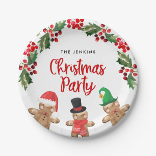 Plato De Papel Placa de papel de Fiesta de Navidades divertidos
