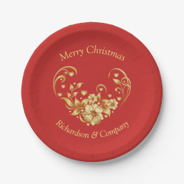 Plato De Papel Placa de papel de Fiesta para Navidades corporativ