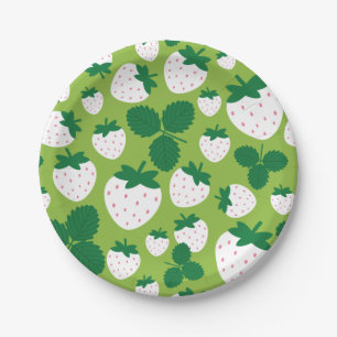 Plato De Papel Placa de papel de fresas