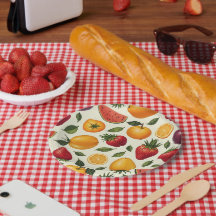 Placa de papel de frutas